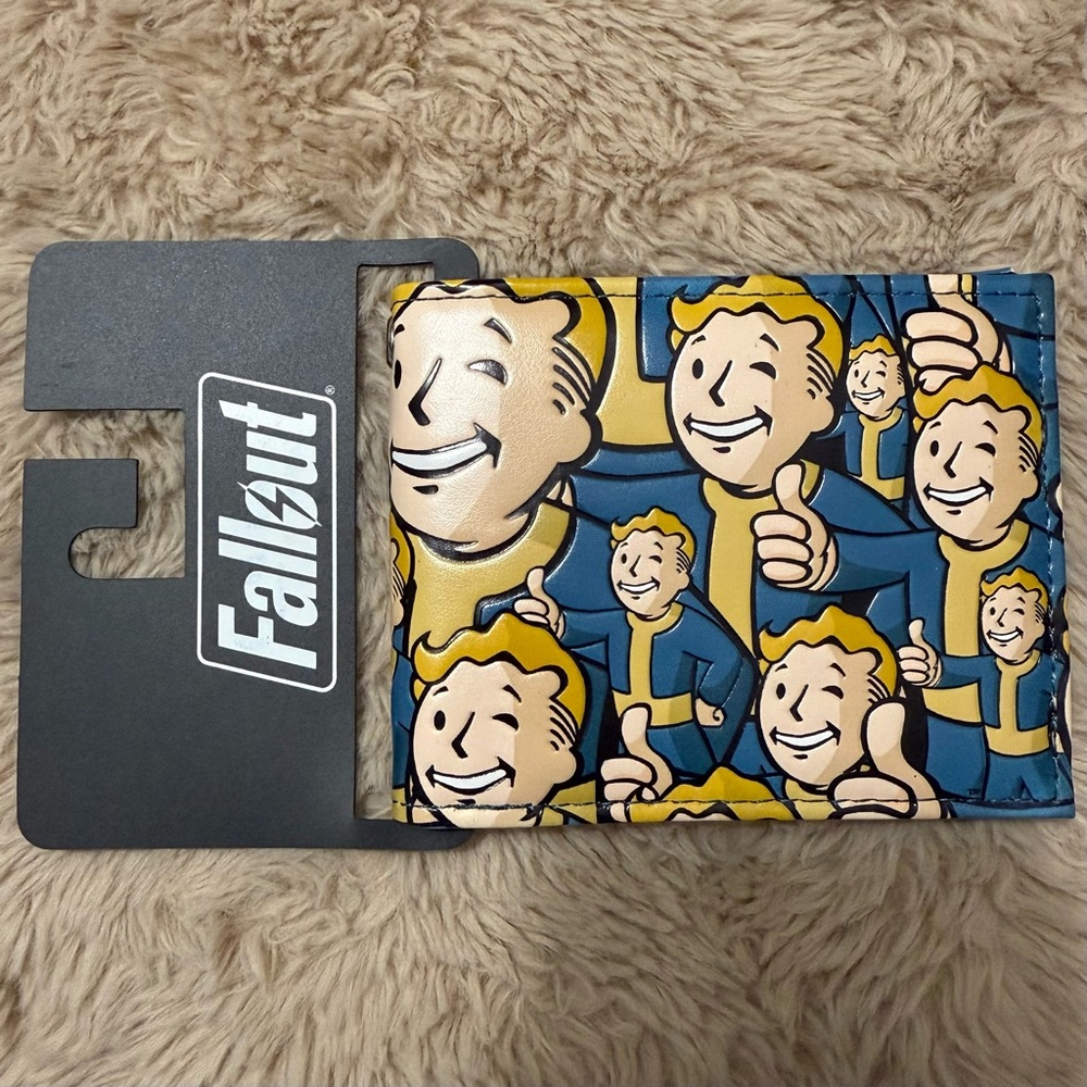 Bioworld Vault Boy Thumbs Up Wallet - Blue and Yellow